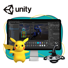 Мир игр на Unity 2D на популярном движке + AI-помощники - КИБЕРшкола программирования для детей, компьютерные курсы для школьников, начинающих и подростков - KIBERone г. Геленджик